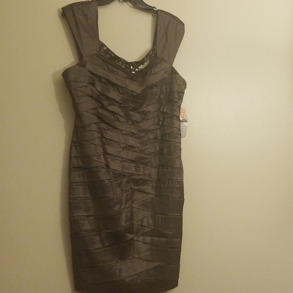 KM Collections by Milla Bell Basket Weave Dress - Picture 2 of 5